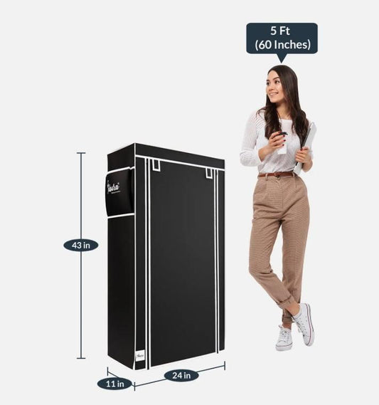 6 Rack Compatible Wardrobe Cabinet and Shoe Rack