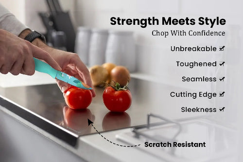 Countertop Stainless Steel Chopping Board for Kitchen,Fruit and Vegetable Cutting & Chopping Board (Pack of 1)