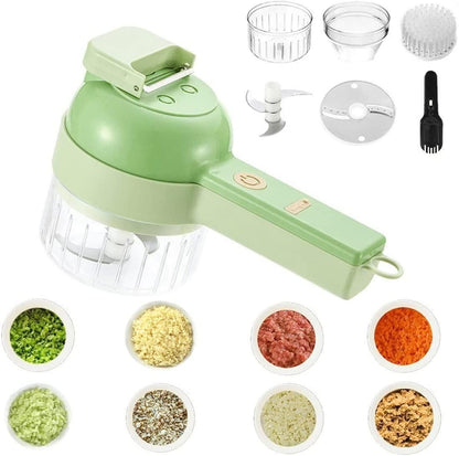 4 in 1 Portable Electric Powerful Vegetable Cutter Set