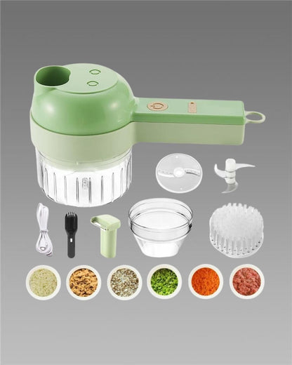 4 in 1 Portable Electric Powerful Vegetable Cutter Set